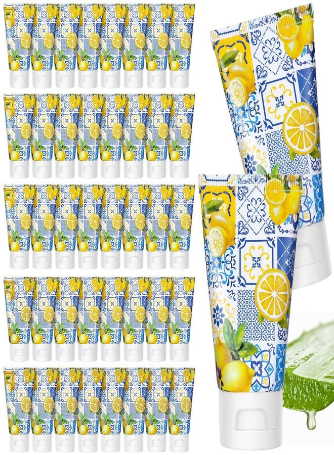 Sacubee 48 Pcs Lemon Baby Shower Favors Aloe Vera Gel for Guests Travel Size 30ml Moisturizer for Face Body Natural Hydrating Soothing Aloe Vera Lotion Bulk Thank You Gift Party Wedding Supplies - Image 1